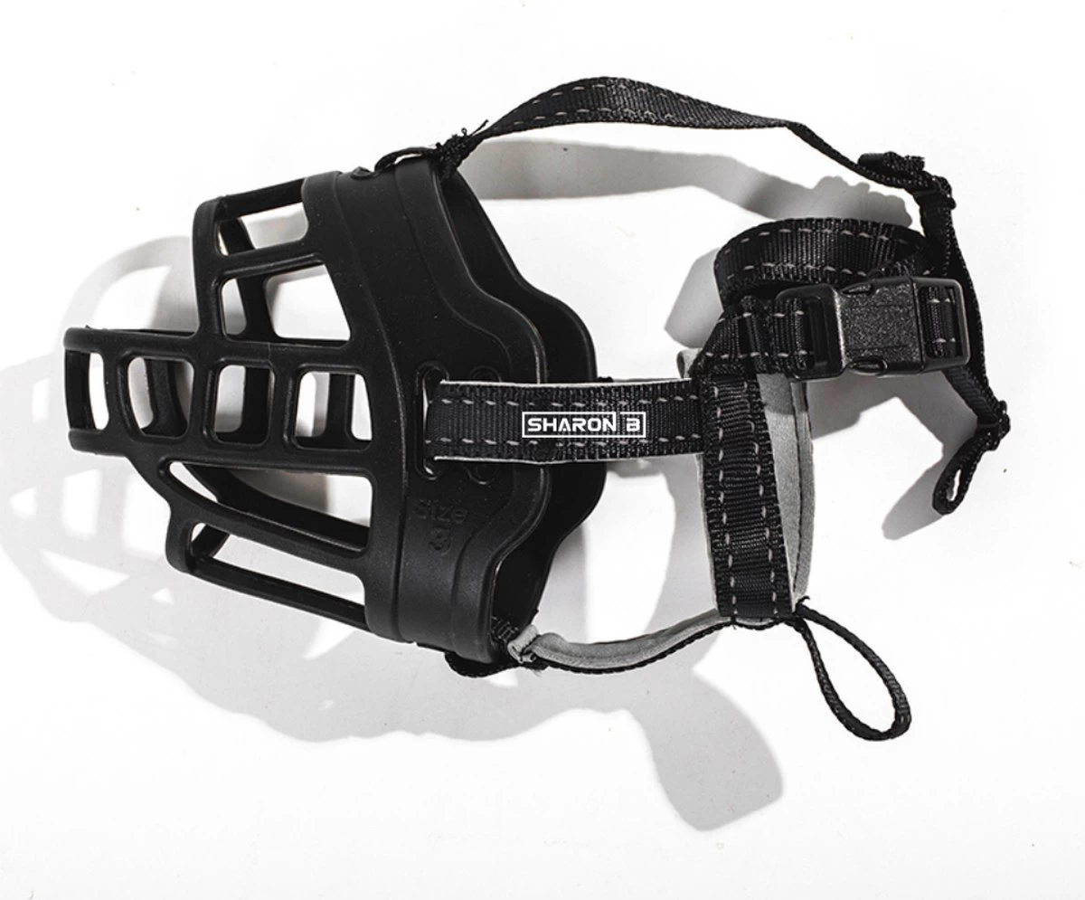 Sharon B Muilkorf Hond - Zwart - XXL - Voor Zeer Grote Honden - Snuitomtrek 38-43 Cm 11 Sharon B Muilkorf Hond - Zwart - XXL - Voor Zeer Grote Honden - Snuitomtrek 38-43 Cm - Afbeelding 9