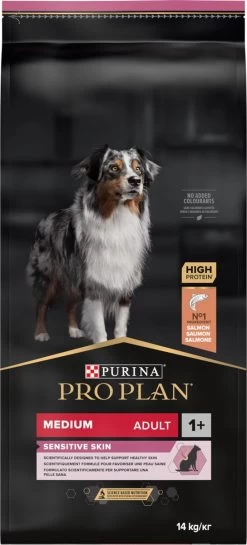 Pro Plan Medium Adult Sensitive Skin - Honden Droogvoer - Zalm - 14 Kg -Dierenwinkel 544x1200 3
