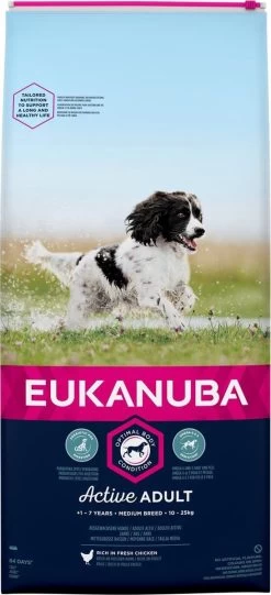 Eukanuba Dog Adult Medium Breed - Kip - Hondenvoer - 15 Kg