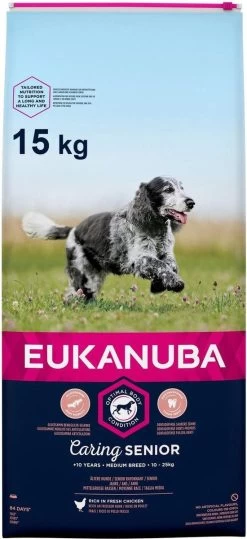 Eukanuba Caring Senior Medium Breed Kip - Hondenvoer - 15 Kg