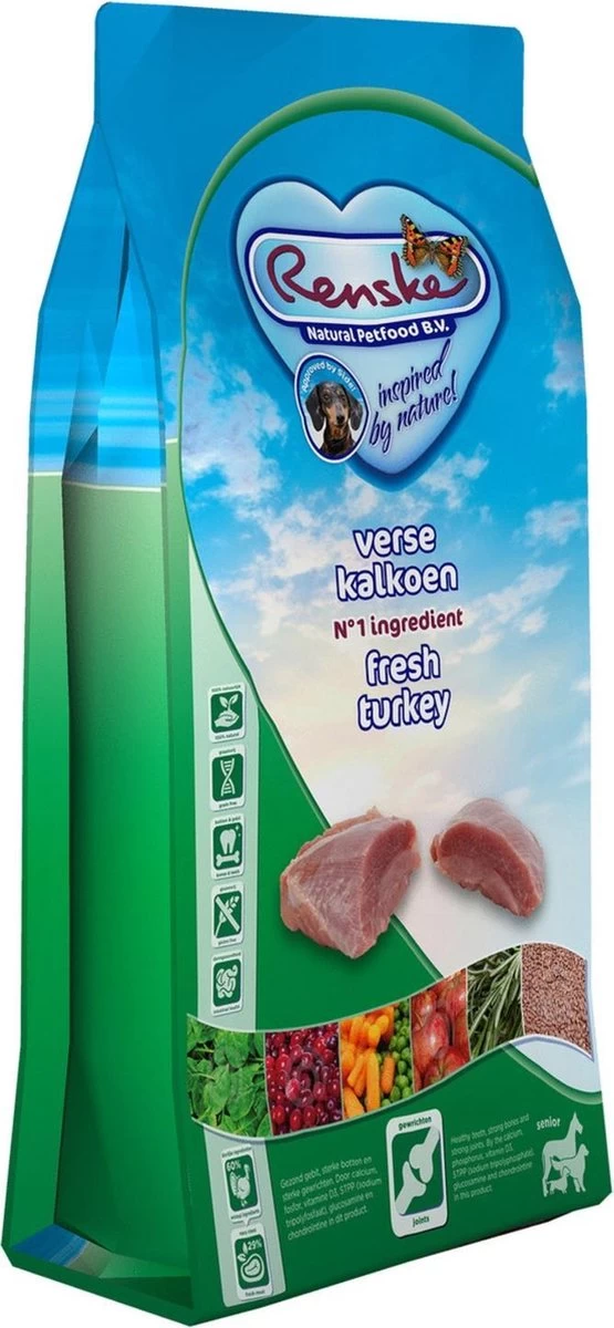 Renske Super Premium Senior Kalkoen Graanvrij 12 KG 3 Renske Super Premium Senior Kalkoen Graanvrij 12 KG