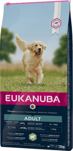 Eukanuba Dog Adult Large Breed Lam/Rice - 12 KG -Dierenwinkel 580x1200