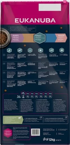 Eukanuba Dog Adult Large Breed Lam/Rice - 12 KG -Dierenwinkel 582x1200 1