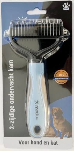 Hondenkam 2-Zijdige Voor Ondervacht - Kattenkam - Voorkomt Haaruitval - Verwijdert Klitten - MEDICU ® Premium Quality -Dierenwinkel 591x1200 8