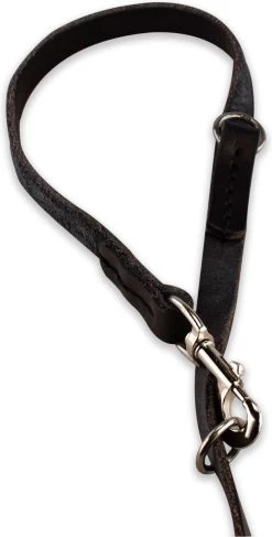 Multifunctionele Hondenriem - 220cm - Zwart - Leren Hondenriem - 100% Volnerfleer - Hondenriem Leer - Leiband Hond -Dierenwinkel 609x1200 4