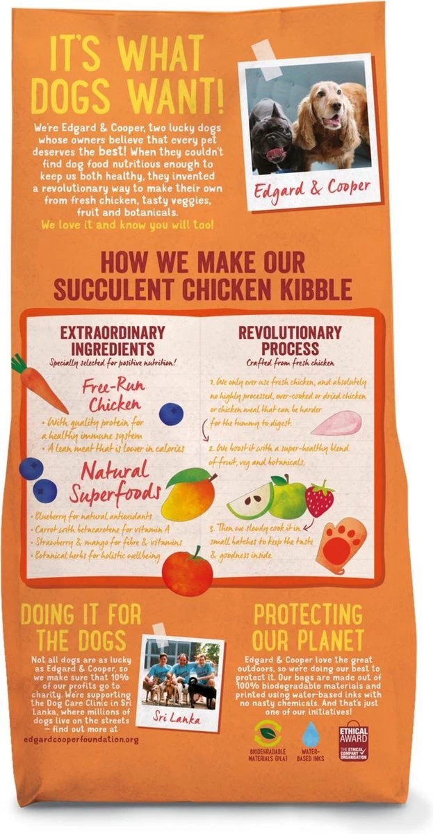 Edgard & Cooper Verse Scharrelkip Adult - Hondenvoer - 7kg 16 Edgard & Cooper Verse Scharrelkip Adult - Hondenvoer - 7kg - Afbeelding 14