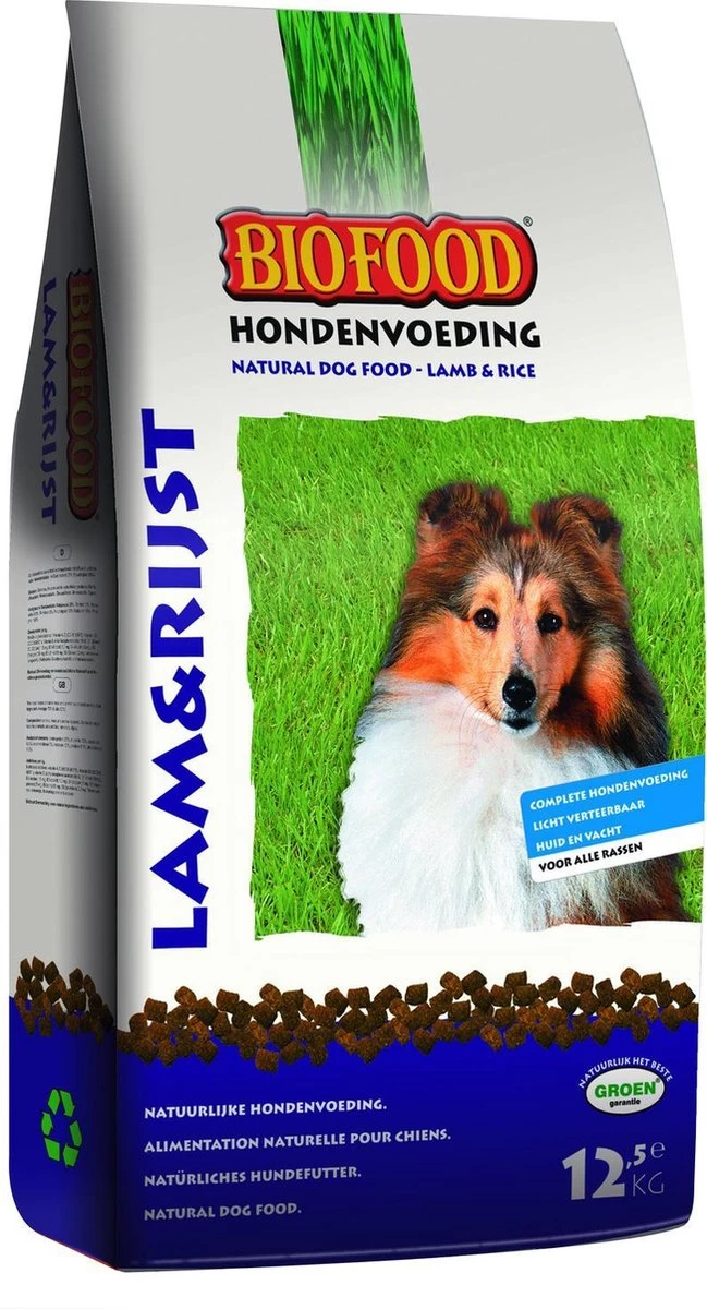 Biofood Hondenvoer - Lam & Rijst - 12.5 Kg 8 Biofood Hondenvoer - Lam & Rijst - 12.5 Kg - Afbeelding 6
