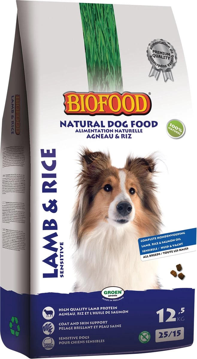 Biofood Hondenvoer - Lam & Rijst - 12.5 Kg 10 Biofood Hondenvoer - Lam & Rijst - 12.5 Kg - Afbeelding 8