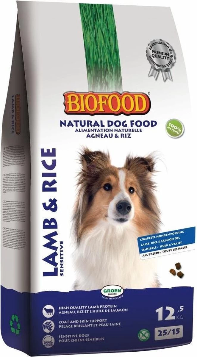 Biofood Hondenvoer - Lam & Rijst - 12.5 Kg 3 Biofood Hondenvoer - Lam & Rijst - 12.5 Kg