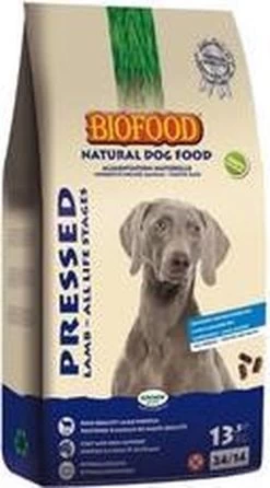 Biofood Geperst Lam & Rijst Premium - Hondenvoer - 13,5 Kg -Dierenwinkel 665x1200