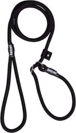 Rebel Petz - Honden Trainingslijn Met Halsband - Taupe, Zwart, Groen & Oranje - Maat Small Of Large - Kleur: Zwart, Maat: Large -Dierenwinkel 689x1200 2