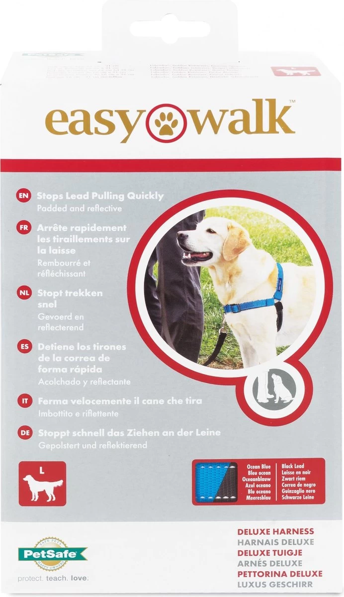 PetSafe Easy Walk® Deluxe Harness - Hondentuig - Blauw - L -1,8 M 4 PetSafe Easy Walk® Deluxe Harness - Hondentuig - Blauw - L -1,8 M - Afbeelding 2