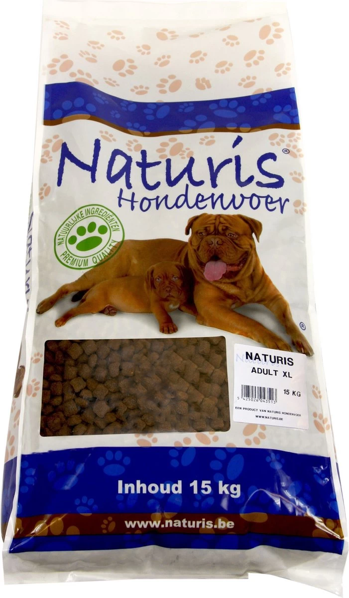 Naturis Krokante Brok Adult XL 15kg 4 Naturis Krokante Brok Adult XL 15kg - Afbeelding 2
