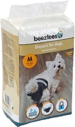 Beeztees - Hondenluier - Zwart - M - 12ST -Dierenwinkel 706x1200 2