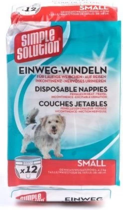 Simple Solution Wegwerp Honden Luier - SMALL 12 ST 38-48 CM -Dierenwinkel 706x1200 3