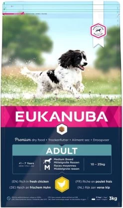 Eukanuba Dog Adult Medium Breed - Kip - Hondenvoer - 15 Kg -Dierenwinkel 709x1200