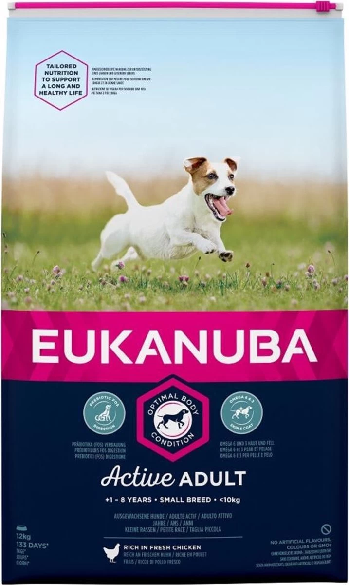 EUKANUBA Dog Adult - Small Breed Hondenvoer Smaak: Kip - 12 Kg 7 EUKANUBA Dog Adult - Small Breed Hondenvoer Smaak: Kip - 12 Kg - Afbeelding 5
