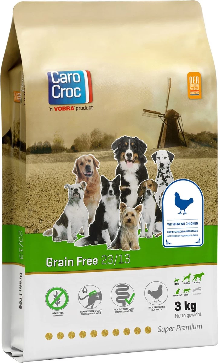 Carocroc Grain Free - Gevogelte/Aardappel/Bieten - Hondenvoer - 15 Kg 11 Carocroc Grain Free - Gevogelte/Aardappel/Bieten - Hondenvoer - 15 Kg - Afbeelding 9