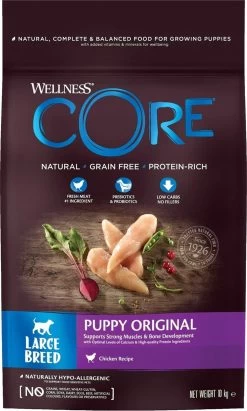 Wellness Core Grain Free Large Breed Puppy Kip - Hondenvoer - 10 Kg -Dierenwinkel 722x1200 1