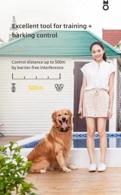 Anti Blafband EN Trainingshalsband In 1 - UNIEK SYSTEEM - 1000m Bereik - 100 Levels - Trainingsband - Antiblafband - Teletac - Geluid En Vibratie/trilling - Grote En Kleine Honden - Volledig Waterdicht - Anti Blafband -Dierenwinkel 744x1200 3