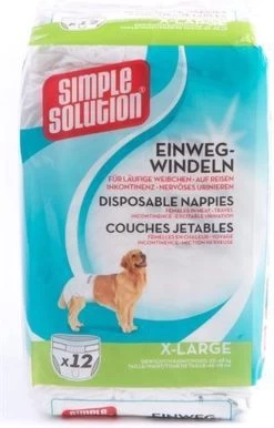 Simple Solution Wegwerp Honden Luier - SMALL 12 ST 38-48 CM -Dierenwinkel 768x1200 2