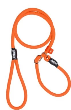 Rebel Petz - Honden Trainingslijn Met Halsband - Taupe, Zwart, Groen & Oranje - Maat Small Of Large - Kleur: Oranje, Maat: Large -Dierenwinkel 772x1200 4