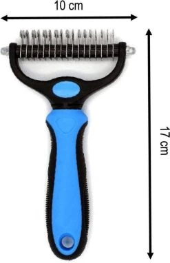 Merkloos 2 Zijdige Ondervacht Hondenkam - Hondenborstel Kortharig/Langharig - Kattenkam - Klittenkam Kat/Hond - Kattenborstel - 10 Cm. -Dierenwinkel 775x1200 3