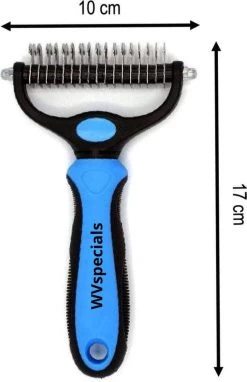 Professionele 2-Zijdige Ondervacht Kam Voor Hond En Kat – Hondenborstel – Kattenborstel - Hondenkam –Anti Klit - Haarverwijderaar Voor Huisdieren - Pijnloos - – Klittenkam – Verwijdert Klitten – Voorkomt Haaruitval – Black Friday - Sinterklaas -Dierenwinkel 775x1200 5