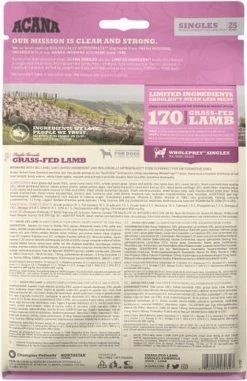 Acana Singles Grass-Fed Lamb Dog -Dierenwinkel 777x1200 3