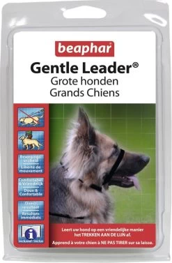 Beaphar Gentle Leader - Zwart - 54 Cm - Grote Honden