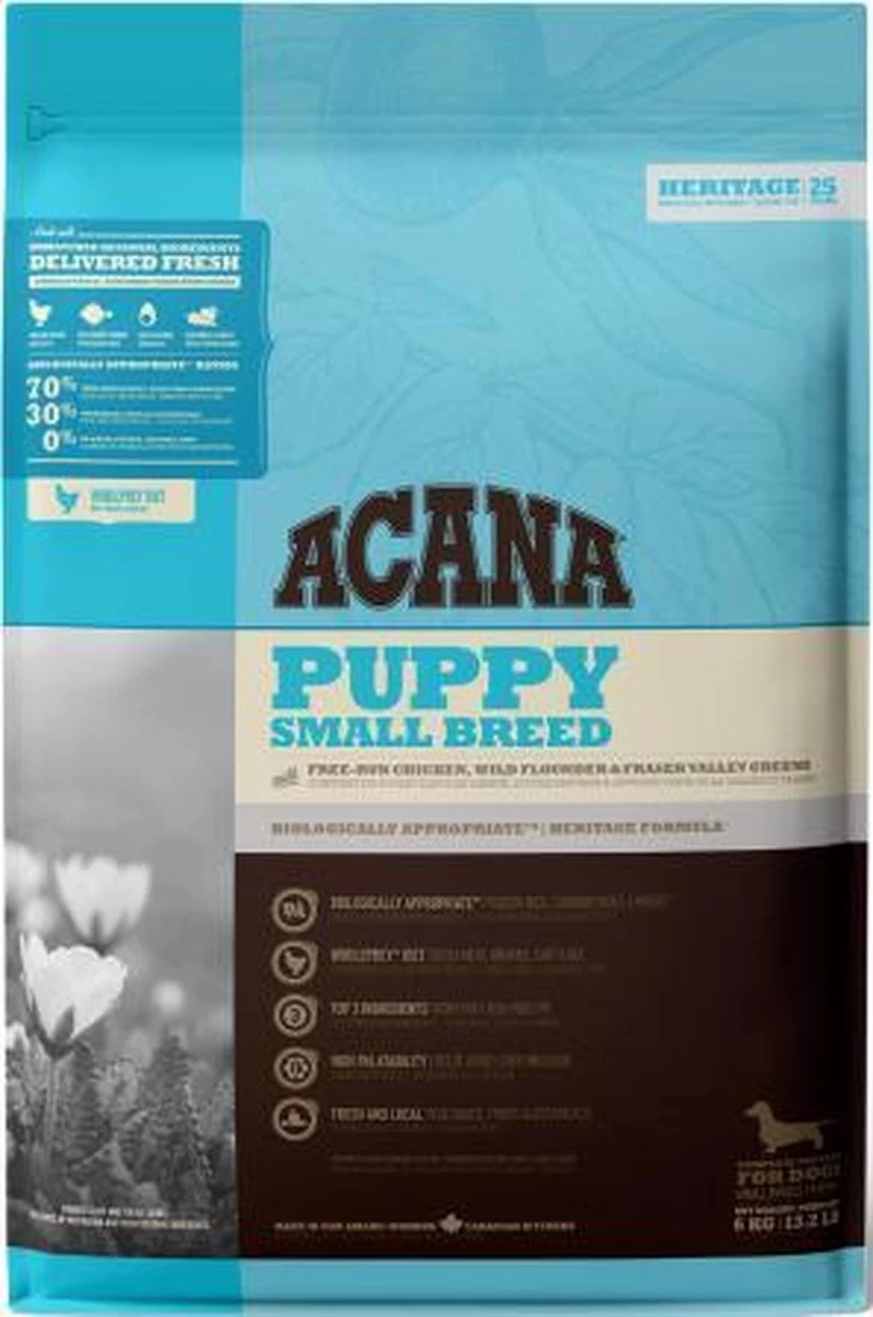 Acana Heritage Puppy Small Breed (6 KG) 9 Acana Heritage Puppy Small Breed (6 KG) - Afbeelding 7