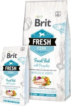 Brit Fresh Fish & Pumpkin Adult Large Breed 12 Kg - Hond