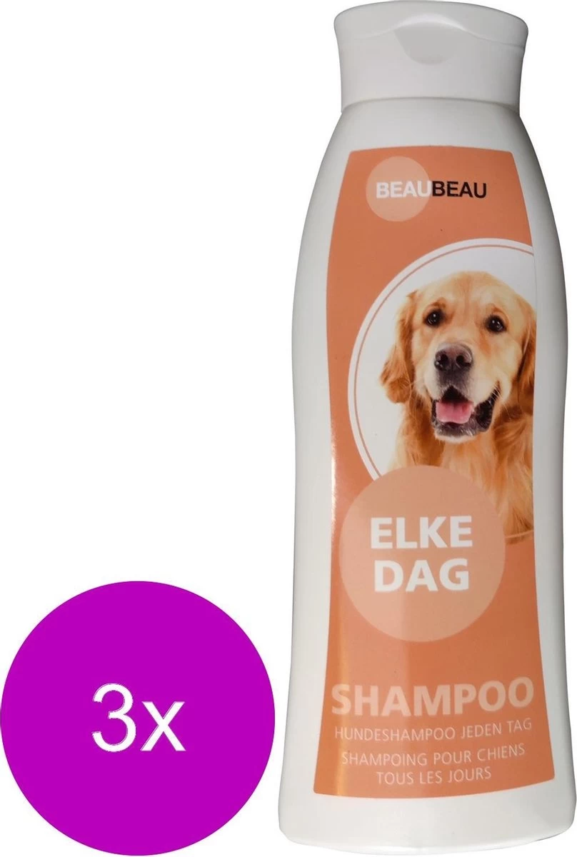 Beaubeau Hondenshampoo Elke Dag - Hondenvachtverzorging - 3 X 500 Ml 3 Beaubeau Hondenshampoo Elke Dag - Hondenvachtverzorging - 3 X 500 Ml