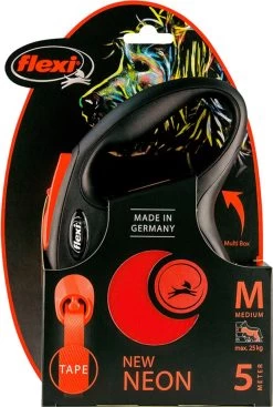 Flexi New Neon Tape - Hondenriem - Zwart/Oranje - M - 5 M - (<25 Kg) -Dierenwinkel 808x1200 6