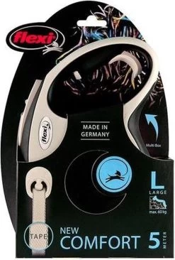 Flexi Rollijn New Comfort Tape L 8 M - Hondenriem - Zwart&Lichtgrijs -Dierenwinkel 810x1200 8