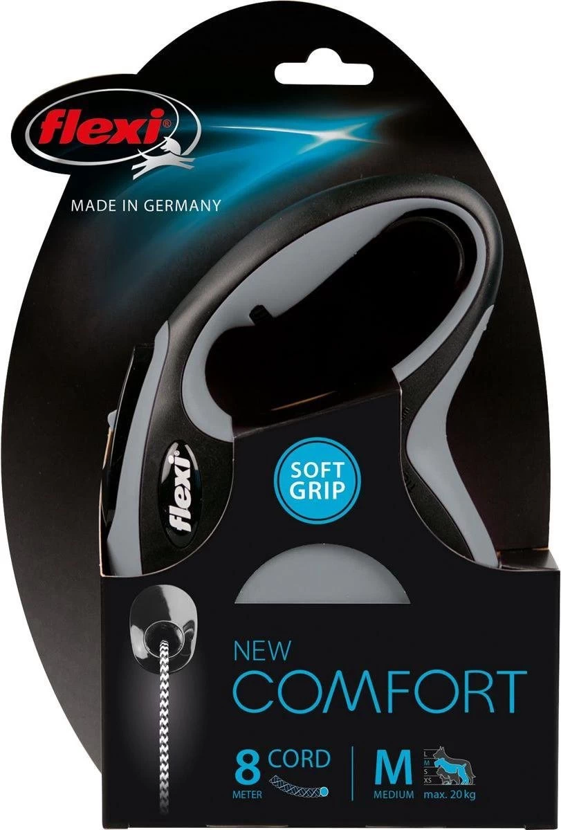 Flexi New Comfort - Hondenriem - Koord - Grijs - M - 8M 10 Flexi New Comfort - Hondenriem - Koord - Grijs - M - 8M - Afbeelding 8