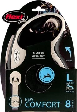 Flexi Rollijn New Comfort Tape L 8 M - Hondenriem - Zwart&Lichtgrijs -Dierenwinkel 819x1200 1