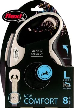 Flexi Rollijn New Comfort Tape L 8 M - Hondenriem - Zwart&Lichtgrijs -Dierenwinkel 821x1200 6
