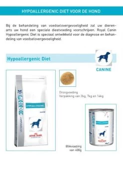 Royal Canin Hypoallergenic - Hondenvoer - 14 Kg -Dierenwinkel 822x1200 1