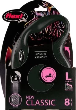 Flexi Rollijn New Classic Tape Large 8 M - Hondenriem - Zwart Tot 50kg -Dierenwinkel 830x1200 3