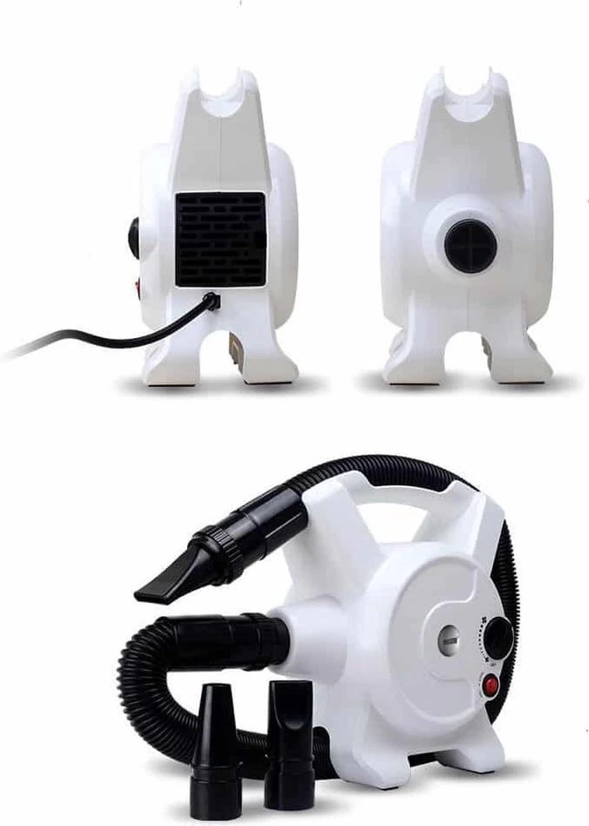 Hondenfohn - Waterblazer Met Draaiknop - 2400W Vermogen Met Warme En Koude Stand - Wit 8 Hondenfohn - Waterblazer Met Draaiknop - 2400W Vermogen Met Warme En Koude Stand - Wit - Afbeelding 6