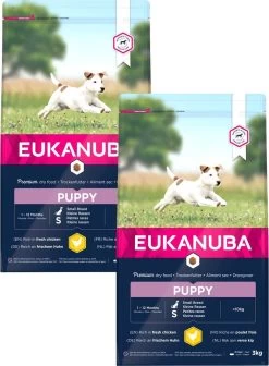 Eukanuba Growing Puppy Small Breed Kip - Hondenvoer - 2 X 3 Kg -Dierenwinkel 882x1200