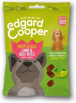 Merkloos Edgard & Cooper Lam & Rund Bites - Voor Honden - Hondensnack - 50g
