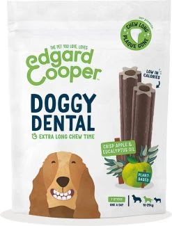 Edgard & Cooper Doggy Dental Sticks Appel - Eucalyptusolie Medium -Dierenwinkel 913x1200 2