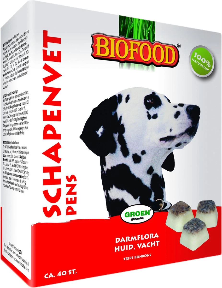 Biofood BF Petfood Schapenvet Bonbons Pens 40 Stuks 6 Biofood BF Petfood Schapenvet Bonbons Pens 40 Stuks - Afbeelding 4