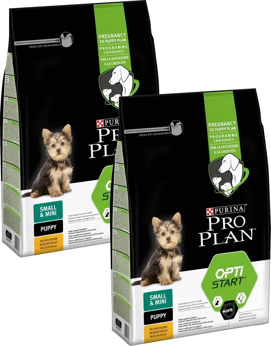 Pro Plan Dog Puppy Small & Mini Breed - Kip - Hondenvoer - 2 X 3 Kg 4 Pro Plan Dog Puppy Small & Mini Breed - Kip - Hondenvoer - 2 X 3 Kg - Afbeelding 2