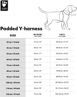 Hurtta Padded Tuig Y-Model Zwart - Hondenharnas - 60 Cm -Dierenwinkel 952x1200 5