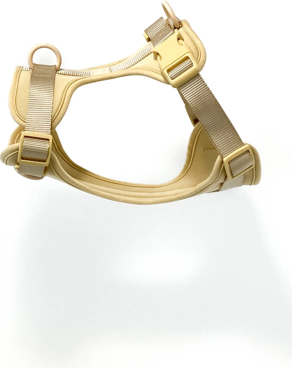 Pood Anti-Trek Hondentuig - Verstelbaar Stijlvol Hondenharnas - Y Tuig - XS Kleine Hond - Beige 8 Pood Anti-Trek Hondentuig - Verstelbaar Stijlvol Hondenharnas - Y Tuig - XS Kleine Hond - Beige - Afbeelding 6