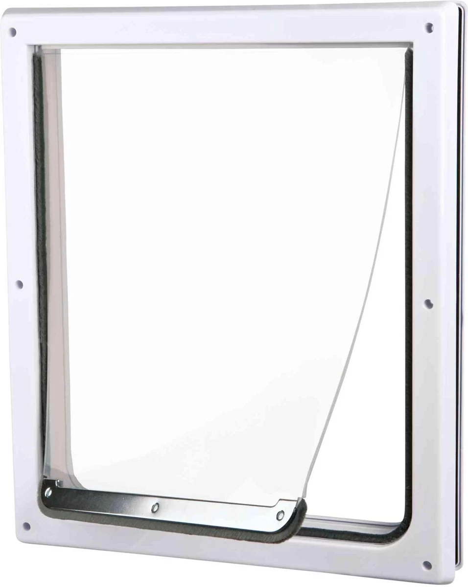 Trixie 2-Weg Hondenluik Wit - M-XL 39 X 45 CM 8 Trixie 2-Weg Hondenluik Wit - M-XL 39 X 45 CM - Afbeelding 6