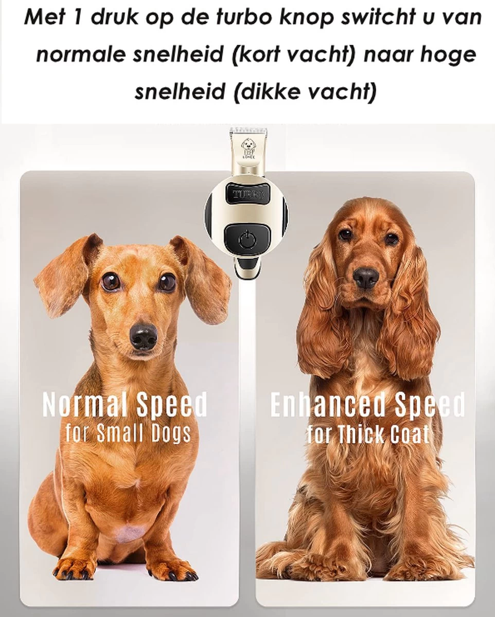 Joyage Professionele Hondentondeuse Voor Dikke Vacht – Honden Tondeuse & Hondentrimmer Tondeuse – Stille Tondeuse Katten & Honden Trimset Lang Haar – Trimmer Hond - Hondentondeuse Draadloos - Tondeuse Voor Honden - Tondeuse Hond Dikke Vacht 6 Joyage Professionele Hondentondeuse Voor Dikke Vacht – Honden Tondeuse & Hondentrimmer Tondeuse – Stille Tondeuse Katten & Honden Trimset Lang Haar – Trimmer Hond - Hondentondeuse Draadloos - Tondeuse Voor Honden - Tondeuse Hond Dikke Vacht - Afbeelding 4